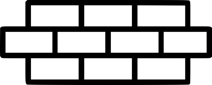 Brick Wall Outline Icon