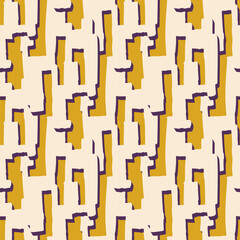 Seamless pattern with a simple abstract drawing. Vector illustration.