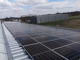 Solar panels that are installed on the roof