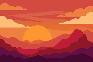 Digital Artwork Landscape Oil Painting of Nature