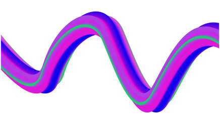 Blend 3D Flowing Gradient Purple Design Background Stylized Art Vector Illustration