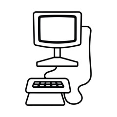 Ultrasound machine monitor keyboard clinical Vector illustration
