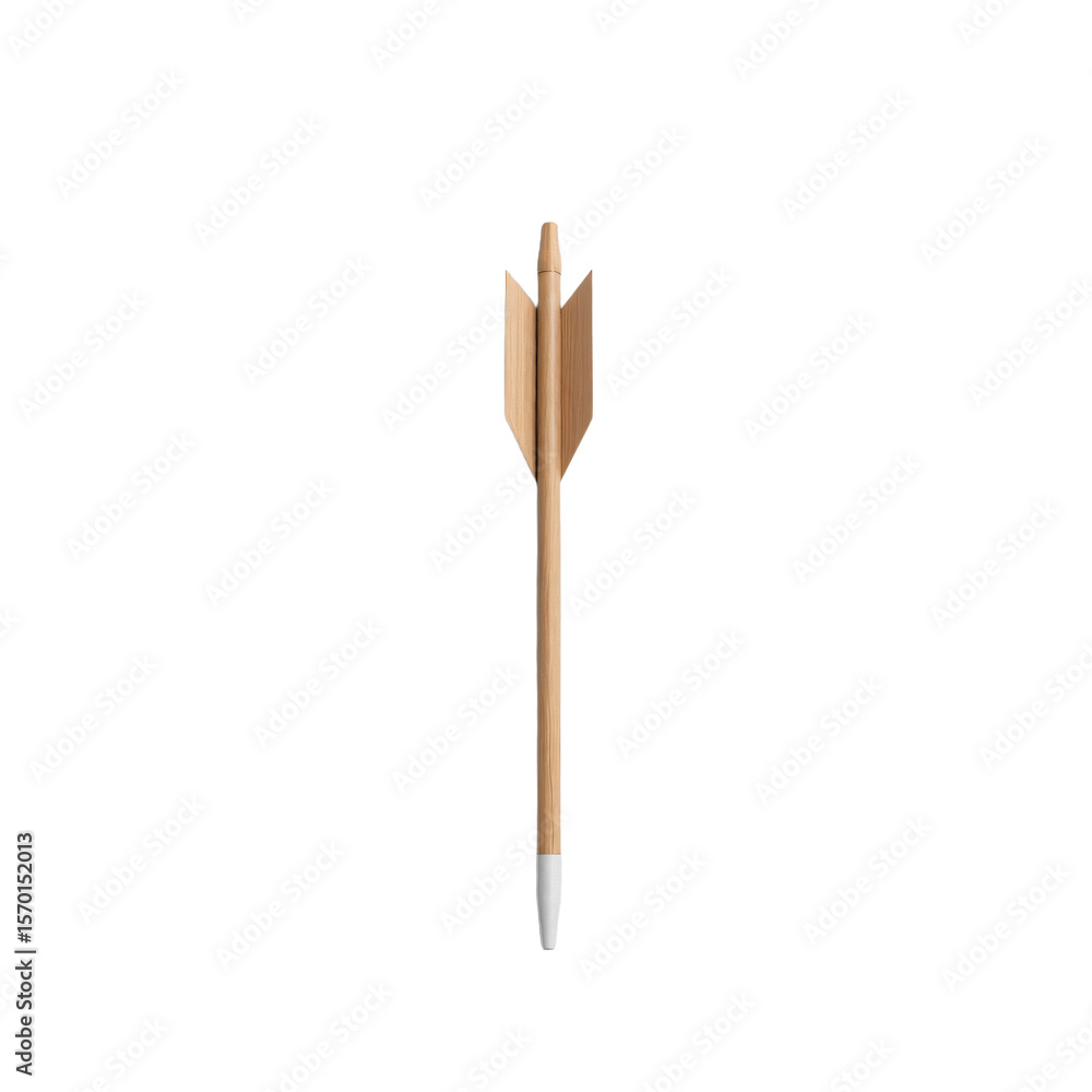 Poster arrow isolated on an empty plain background