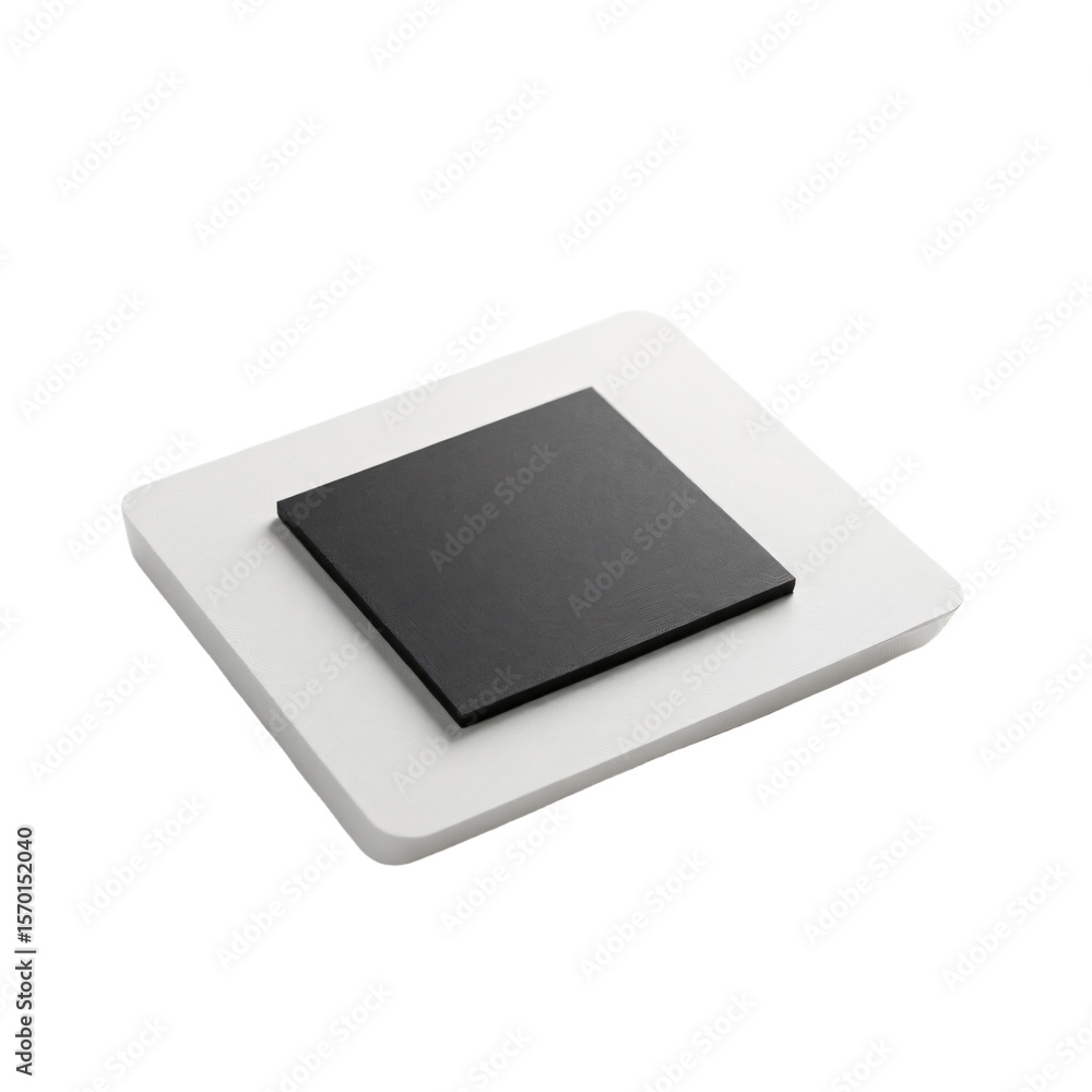 Aufkleber ink pad isolated on an empty plain background