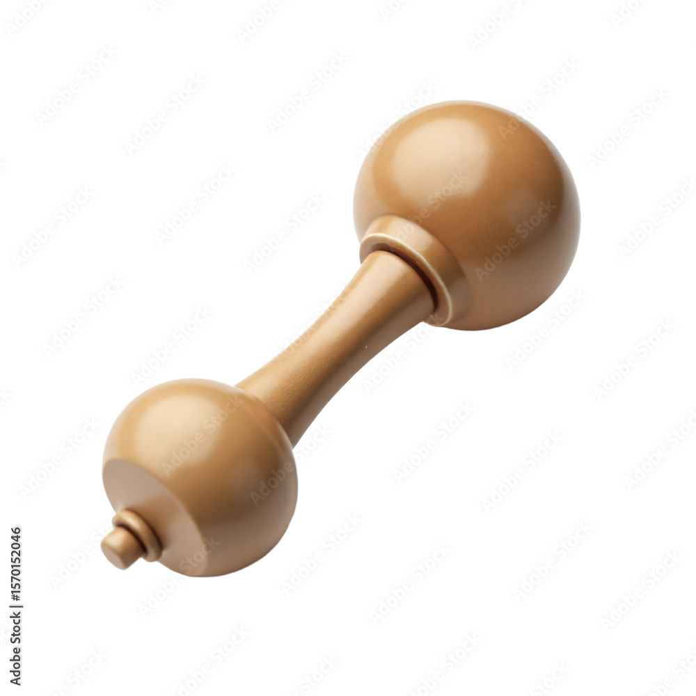 Poster rattle isolated on an empty plain background