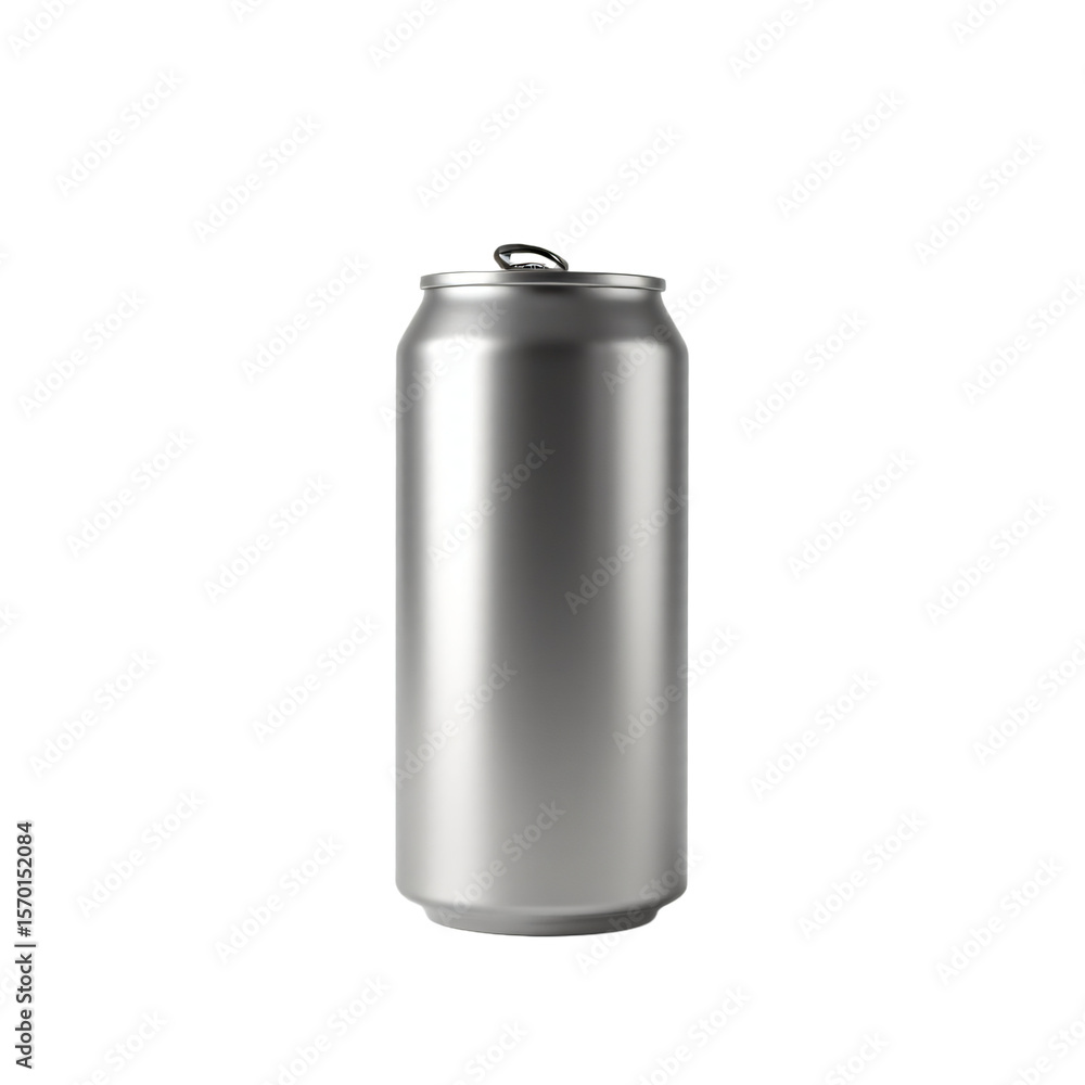Aufkleber can isolated on an empty plain background