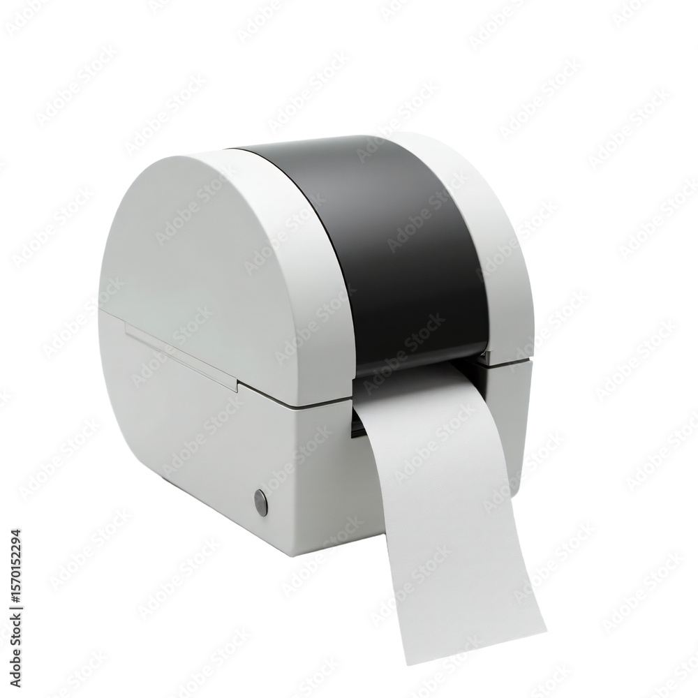 Aufkleber label maker isolated on an empty plain background