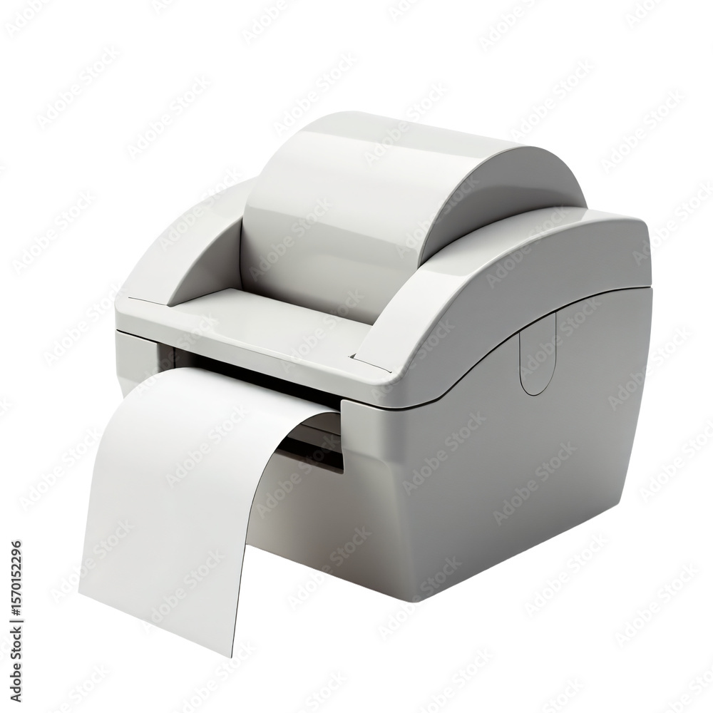 Aufkleber label maker isolated on an empty plain background