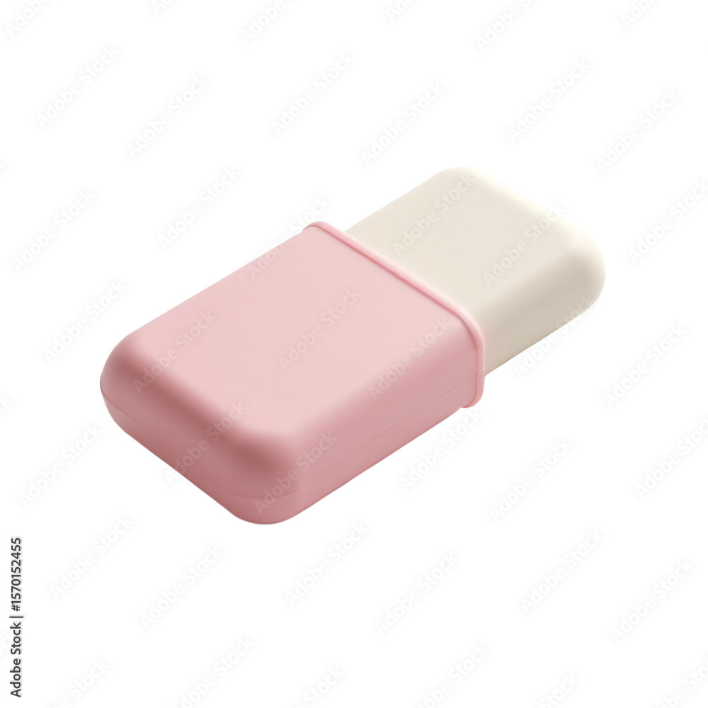 Poster eraser isolated on an empty plain background