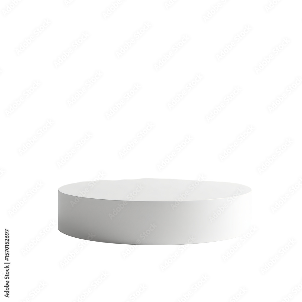 Poster platform isolated on an empty plain background