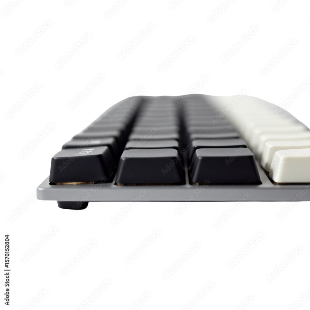 Poster keyboard isolated on an empty plain background
