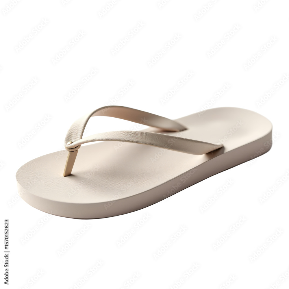 Poster flip-flop isolated on an empty plain background