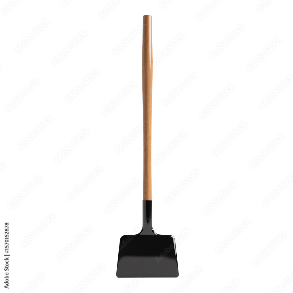 Poster hoe isolated on an empty plain background
