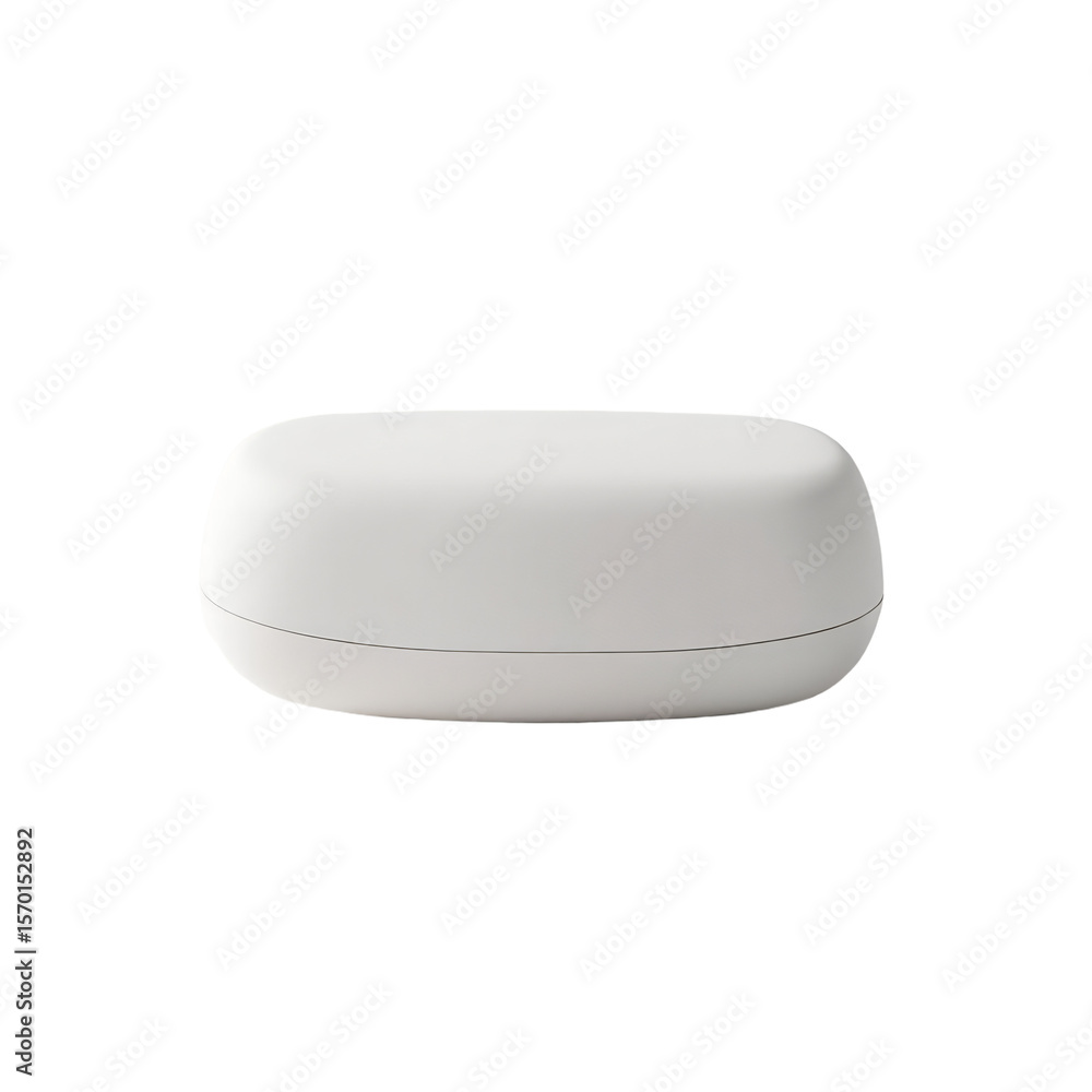 Poster glasses case isolated on an empty plain background