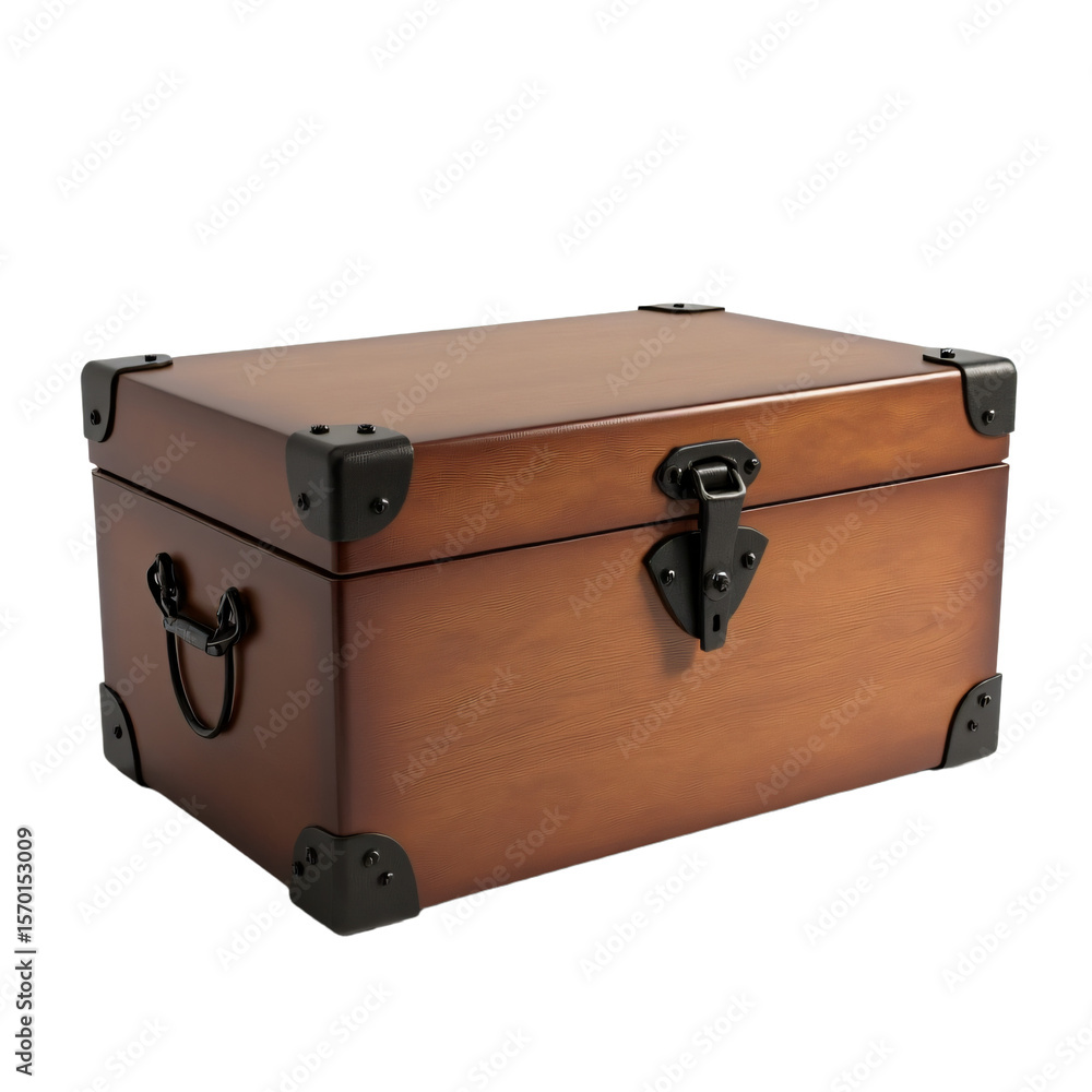 Poster chest isolated on an empty plain background