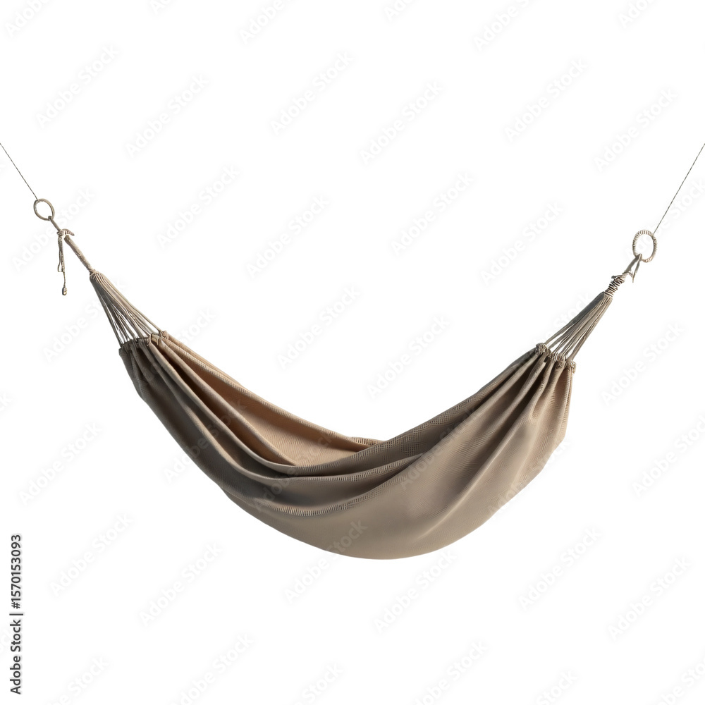 Poster hammock isolated on an empty plain background