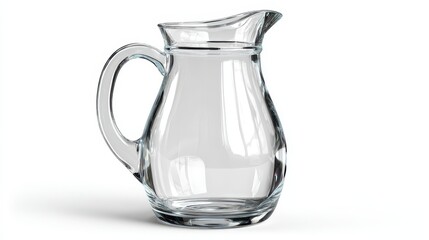 Water pitcher isolated on white