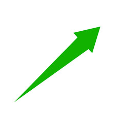 business graph with arrow
