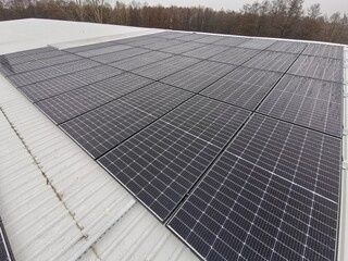 Solar panels that are installed on the roof