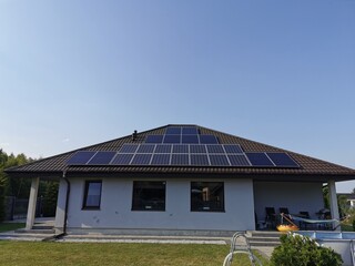 Solar panels that are installed on the roof