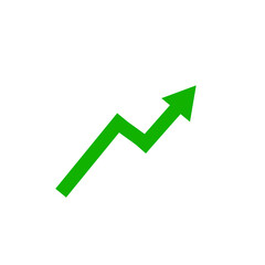 business graph with arrow