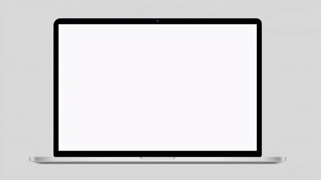 Blank Laptop Screen Mockup Perfect for Website or App Presentation