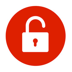 red lock icon