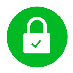 green padlock icon