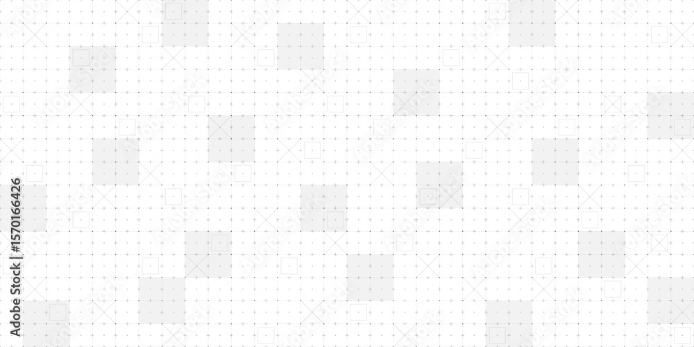 Poster futuristic tech grid with hud interface, wireframe mesh and digital blueprint lines. abstract black 