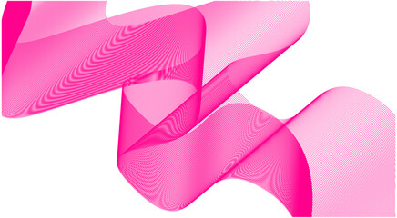Abstract Wave Background Pink Design Stylized Lines Art Vector Illustration