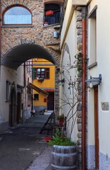 narrow street in venice