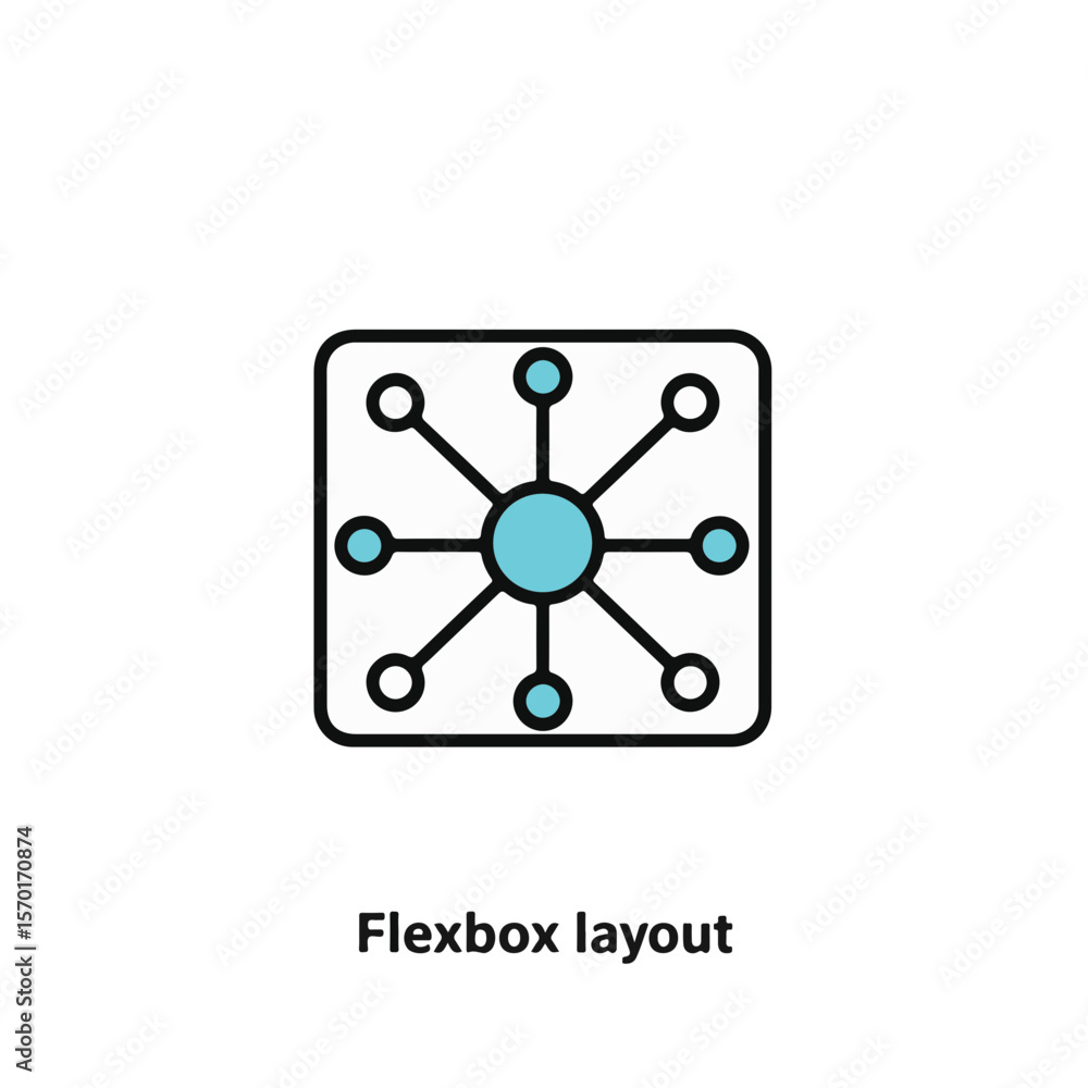 Poster visual representation of a flexbox layout.