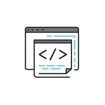 Coding web development interface.