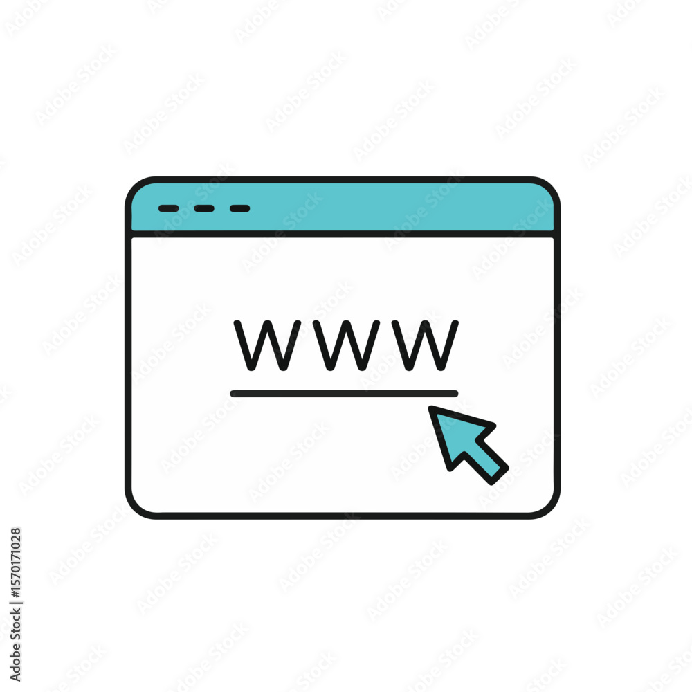 Poster website browser window with cursor.