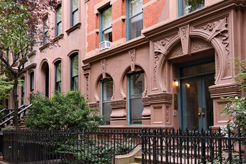 Old apartment buildings in Greenwich Village, New York City