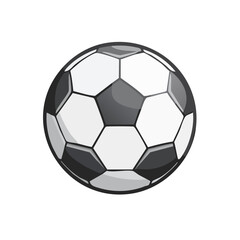 Fototapeta premium Classic Soccer Ball Icon Vector Illustration Sport Equipment Isolated