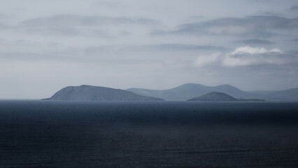 storm clouds over the sea