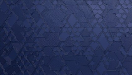 hexagonal dark navy blue background texture 3d illustration 3d rendering