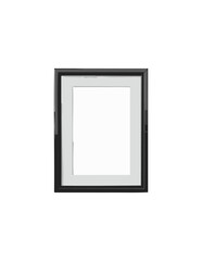black empty picture frame