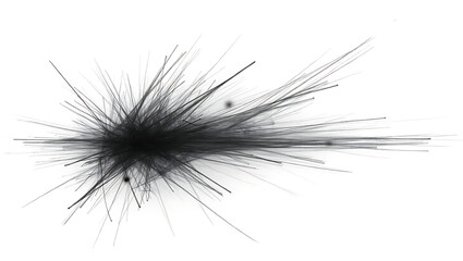 Fototapeta premium Abstract Black and White Exploding Starburst; High-Resolution Digital Art; Dramatic, Energetic Mood.