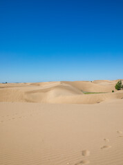 Desert panorama in blue sky Idaho