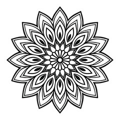 abstract flower mandala vector illustration
