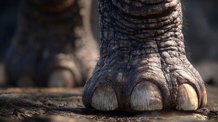 Obraz premium Elephant Foot Close-up