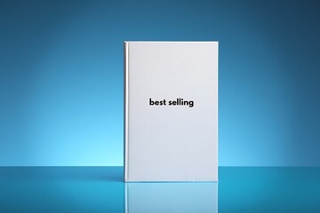 A white book with best selling text
