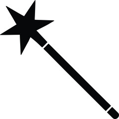 magic wand icon vector silhouette