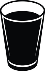 shot glass icon vector silhouette