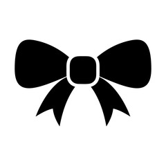 Bow silhouette for decoration