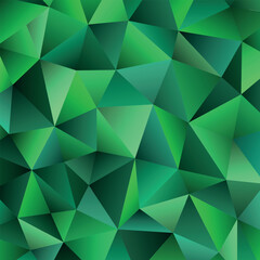 Obraz premium Polygonal rainbow mosaic background. Abstract low poly vector illustration. Triangular pattern in halftone style. Template geometric business design with triangle for poster, banner, card, flyer.