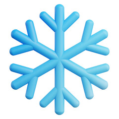 Fototapeta premium Snowflake 3D Weather 