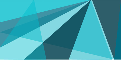Obraz premium Blue modern abstract wide banner with geometric shapes. Dark blue abstract background. Vector illustration